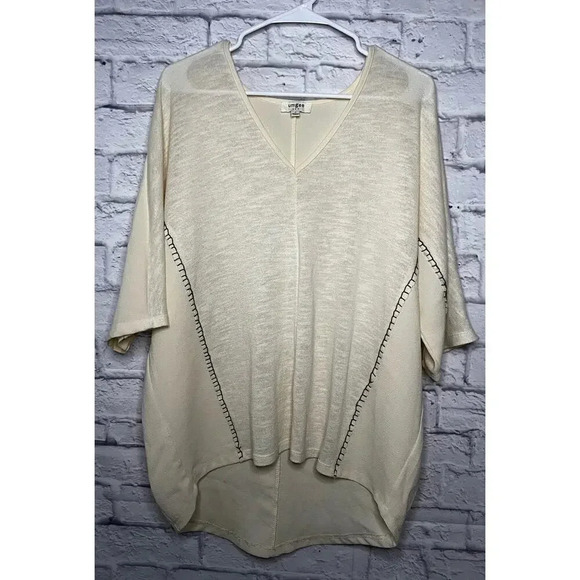 Umgee boho oversized cream colored top, size S. - Picture 1 of 6